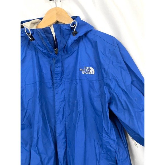 The North Face Blue Windbreaker Jacket MEDIUM Full Zip Softshell Hooded Light - Picture 7 of 13